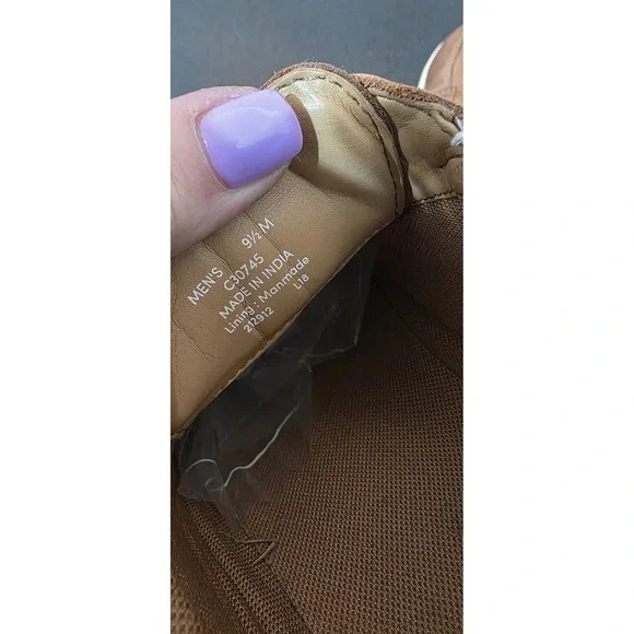 Cole Haan Berkley British Tan Leather Sneaker Shoes Lace Up Mens Sz 9.5 Brown‎ - Picture 5 of 6